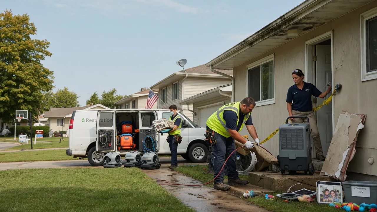 Water Damage Restoration in Justice, IL near me